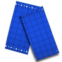 Panneaux bleus englués avec quadrillage